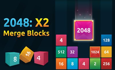 2048: X2 Merge Blocks