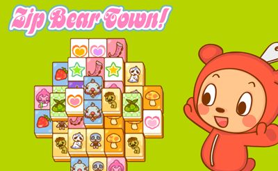 Zip Bear Town Mahjong