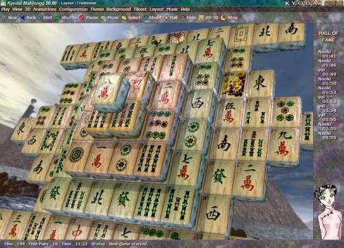 kyodai mahjongg too big for screen